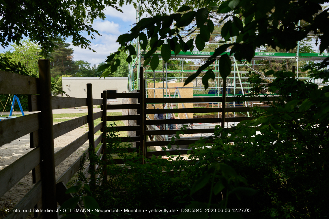 06.06.2023 - Neue Wände für das Haus für Kinder in Neuperlach in München